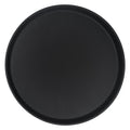 40.5cm Black Round Plastic Non-Slip Serving Tray