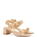 LARROUDE | Milan Sandal In Beige Raffia