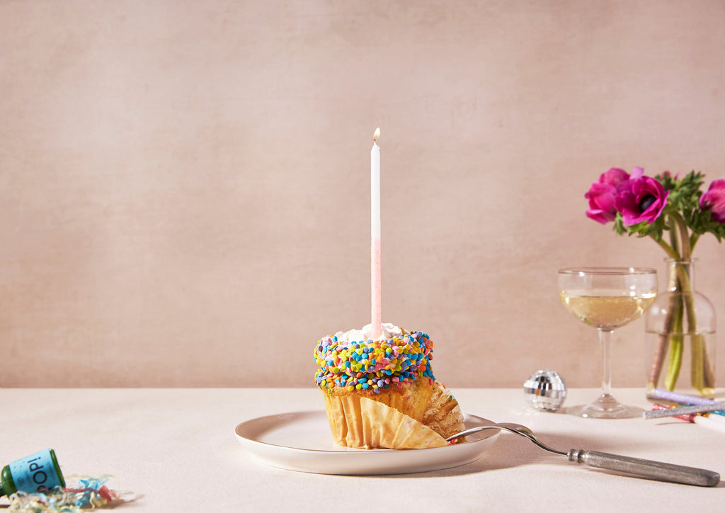 Glitter Dipped Celebration Candle, Set of 16