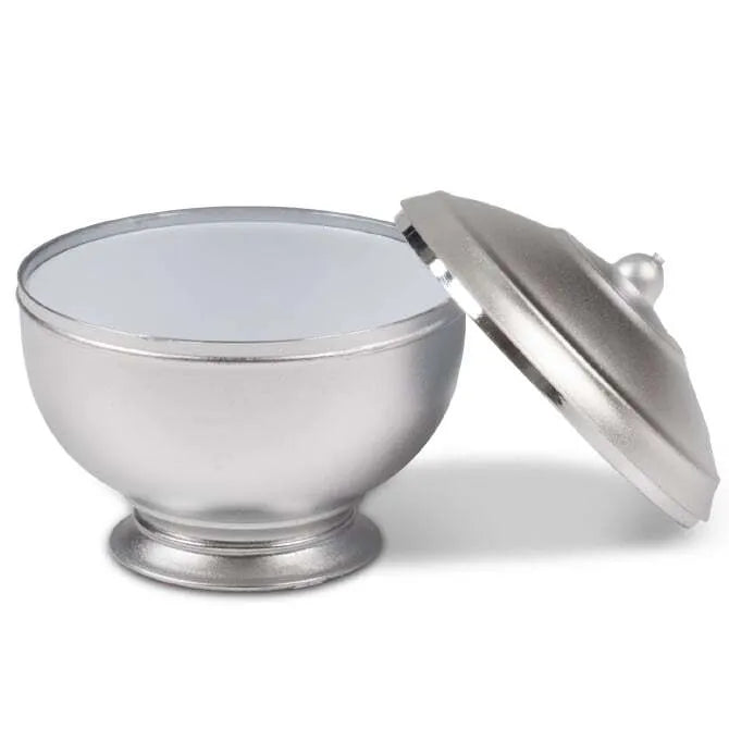 Eskoffie Tureen with Lid,  Silver and White - 1.5 oz (45ml)