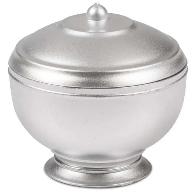 Eskoffie Tureen with Lid,  Silver and White - 1.5 oz (45ml)