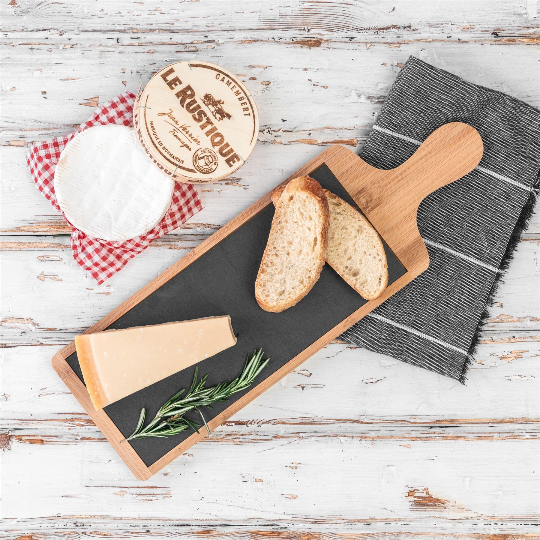 44.5cm x 14.5cm Slate Bamboo Serving Board