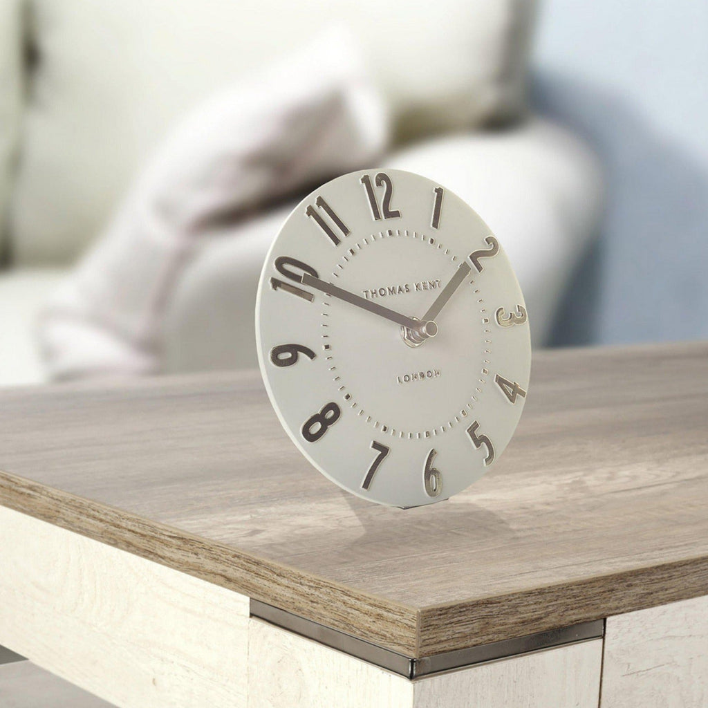 Mulberry Mantel Clock | Silver Cloud | 6