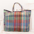 Cotton and Recycled Plastic Shopping Bag from Guatemala - Revived Shopping