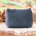 Handcrafted Zippered Cyan Blue Coin Purse from Costa Rica - Cyan Occasion
